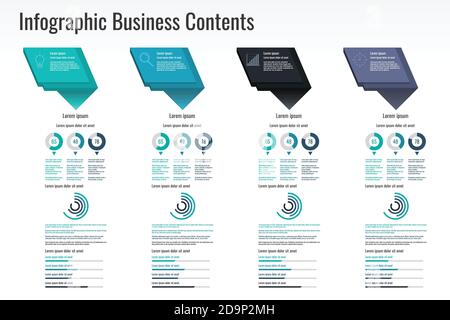 infographic pattern for business information,presentation.vector and illustration Stock Vector