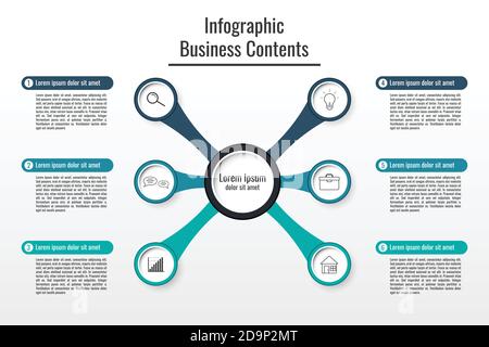 infographic pattern for business information,presentation.vector and illustration Stock Vector