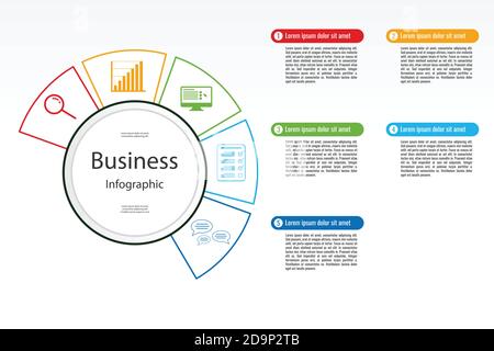infographic pattern for business information,presentation.vector and illustration Stock Vector