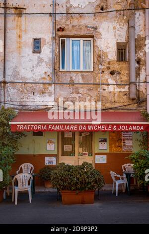 Restaurant gastronomy Palermo Sicily Italy Stock Photo Alamy