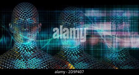 Machine Learning System and Self Awareness Design Stock Photo - Alamy