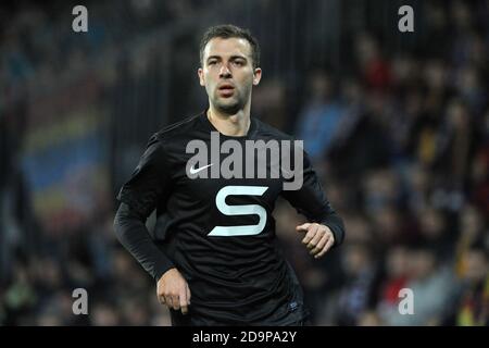 Prague, Czech Republic. 23rd Nov, 2013. Gambrinus League, 15 rnd, AC Sparta Praha vs FK Mlada Boleslav, 4:1, November 23, 2013, Prague, Czech Republic. Josef Husbauer of Sparta Praha during soccer match between Sparta Praha vs Mlada Boleslav. Sparta celebrates 120th birthday./PSPA/Slavek Ruta *** Local Caption Credit: Slavek Ruta/ZUMA Wire/Alamy Live News Stock Photo