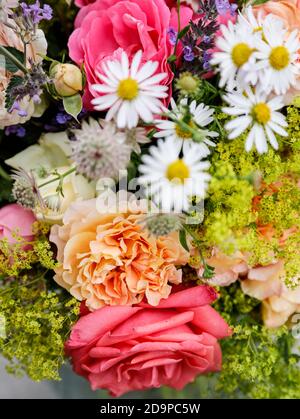 Bouquet of flowers from a near-natural garden Stock Photo