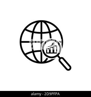 Business analyst icon. arrow go up. business icon. Design template vector Stock Vector