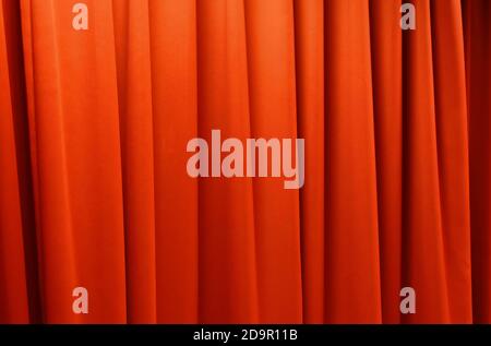 red curtain on stage background and texture Stock Photo