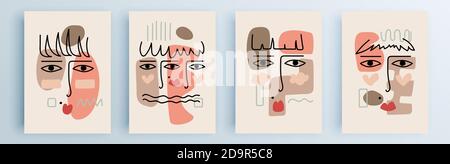 Modern abstract covers set, minimal covers design. Colorful geometric background, vector illustration. Stock Vector