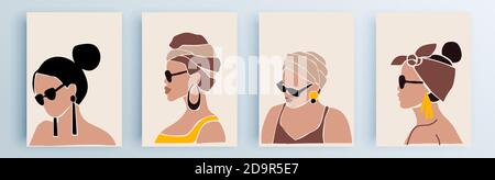 Modern abstract covers set, minimal covers design. Colorful geometric background, vector illustration. Stock Vector