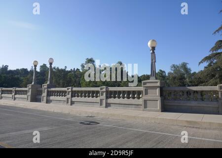 Pasadena, California, USA 4th November 2020 A general view of atmosphere of of a bridge on November 4, 2020 in Pasadena, California, USA. Photo by Barry King/Alamy Stock Photo Stock Photo