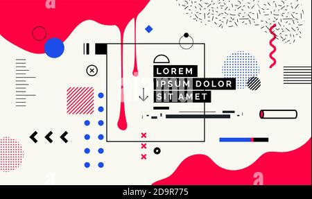 Modern abstract cover, minimal cover design. Colorful geometric background, vector illustration. Stock Vector