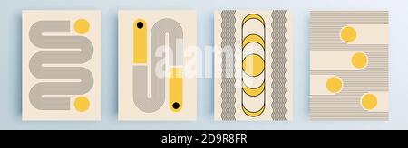 Modern abstract covers set, minimal covers design. Colorful geometric background, vector illustration. Stock Vector