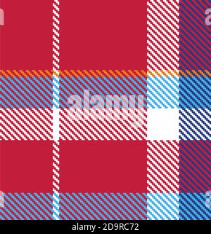 The element of the repeating pattern for a plaid in a classic style in warm colors. Seamless. Stock Photo