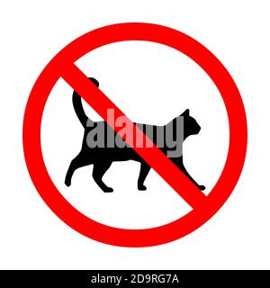 No cats allowed sign Stock Photo