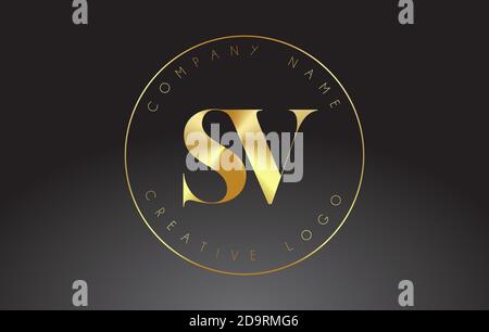 Letter SV S V signature minimalistic monogram vector logo. Simple SV S V Icon with Circular Name Pattern. Creative Handwritten Vector Illustration wit Stock Vector