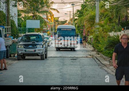 DOMINICUS, DOMINICAN REPUBLIC 6 FEBRAURY 2020: Scene of daily life on the streets of Dominicus Stock Photo