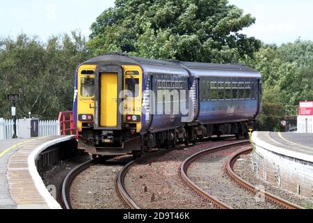 Girvan Railway Station, South Ayrshire, Scotland, UK Stock Photo