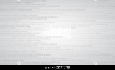 Abstract background of small squares or pixels in shades of gray and white colors Stock Vector