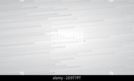 Abstract background of small squares or pixels in shades of gray and white colors Stock Vector