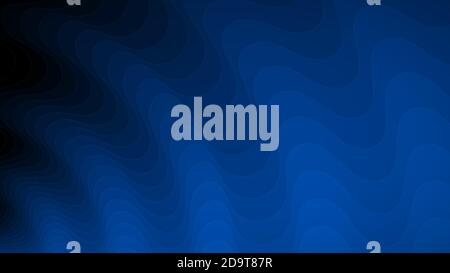 Abstract background of wavy lines in shades of blue Stock Vector