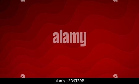 Abstract background of wavy lines in shades of red Stock Vector