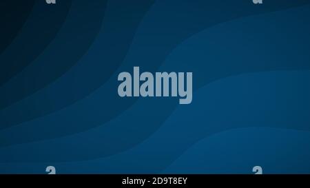 Abstract background of wavy lines in shades of blue Stock Vector