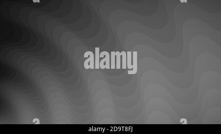 Abstract background of wavy lines in shades of gray Stock Vector