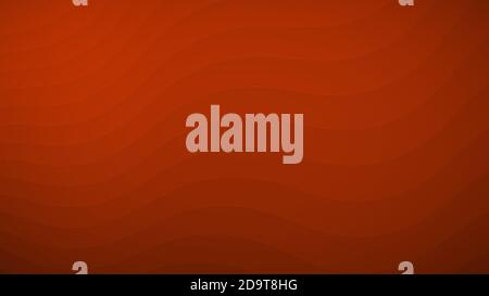 Abstract background of wavy lines in shades of orange Stock Vector