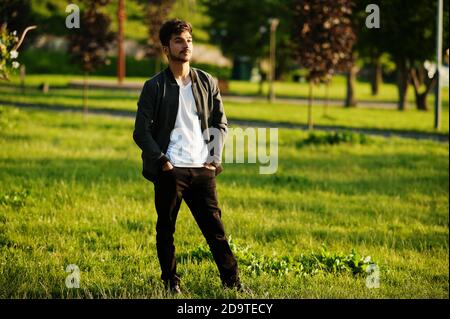 Stylish Outdoor Photoshoot Ideas for Men in Leather Jackets