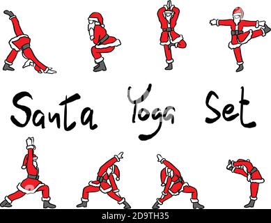 Christmas new year yoga asana on the background of the Christmas tree in  the Santa Claus hat, Stock Vector, Vector And Low Budget Royalty Free  Image. Pic. ESY-055693965 | agefotostock