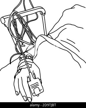 Illustration of a glucose meter device checking normal sugar levels in ...