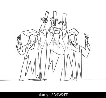 hand lifting graduation hat Stock Vector Image & Art - Alamy