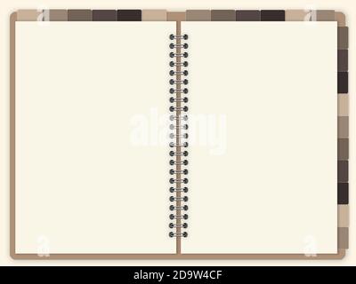 Digital blank planner template . Stock Photo
