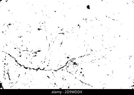 Black and white marble cracks simple texture. Vector illustration. Stock Vector