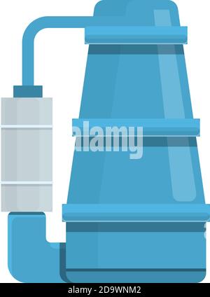 Filter water pump icon. Cartoon of filter water pump vector icon for web design isolated on white background Stock Vector