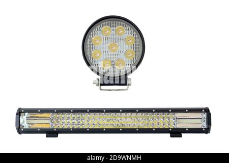 LED light bar for off road isolated on white background. Stock Photo