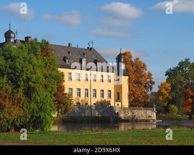 Baroque water castle Schloss Dyck in Germany Stock Photo
