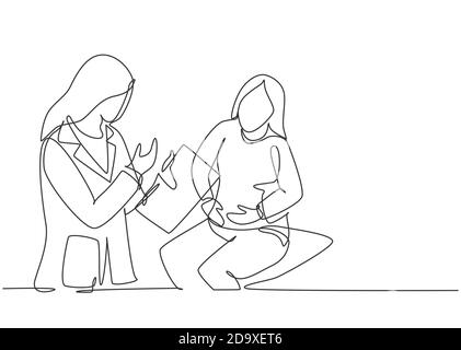File:A line drawing of a doctor sitting at their computer desk talking to a  patient.jpg - Wikimedia Commons