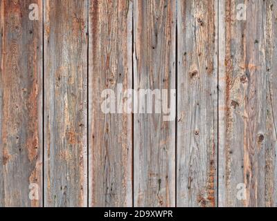 Old rough rotten wood planks background, grain wooden texture Stock Photo