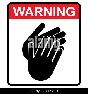 Clean your dirty hand, wash hygiene vector illustration icon, preventation flat symbol isolated on white background . Stock Vector