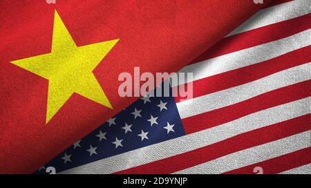 United States Of America Vs Vietnam, Vietnamese Smoky Mystic Flags ...