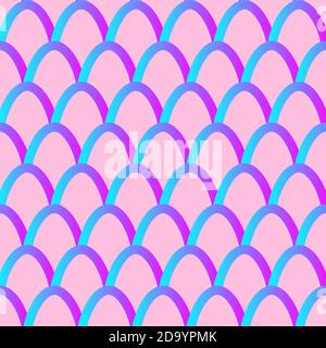 Fish scales seamless pattern. Mermaid tail background Stock Vector