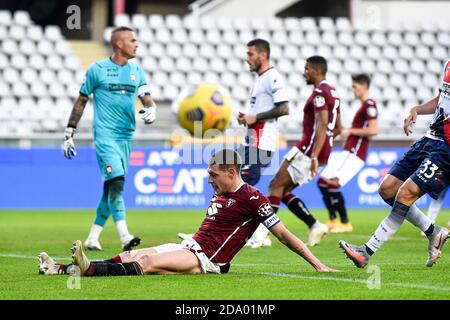 Turin, Italy. 08th Nov, 2020. TURIN, ITALY - November 08, 2020: Andrea Belotti of Torino FC looks dejected during the Serie A football match between Torino FC and FC Crotone. (Photo by Nicolò Campo/Sipa USA) Credit: Sipa USA/Alamy Live News Stock Photo