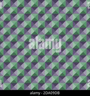 Pyramid Shape Background 3d Pattern Stock Vector