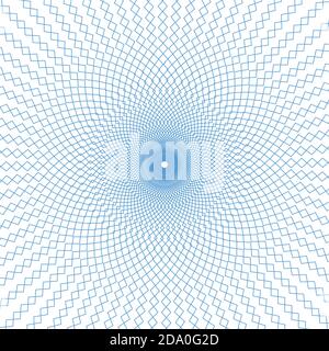 Guilloche Pattern Rosette for certificate or other security papers. Stock Vector