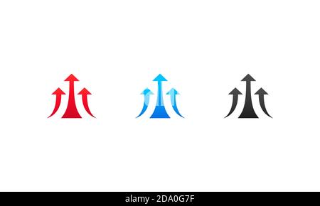 Swipe up, arrow up buttons. Text swipe up. Social media concept. Vector on isolated white background. EPS 10 Stock Vector