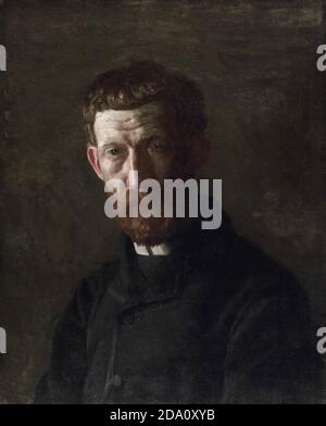 Thomas Eakins, American, 1844-1916 -- Portrait of Arthur Burdett Frost, circa 1886 Stock Photo