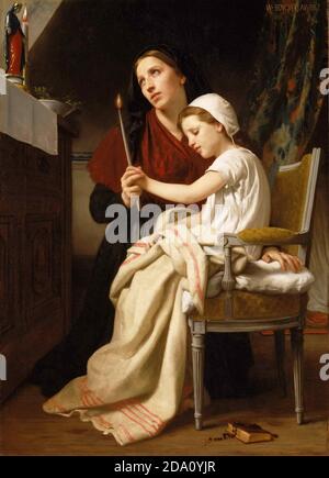 William-Adolphe Bouguereau, French, 1825-1905 -- The Thank Offering. Stock Photo