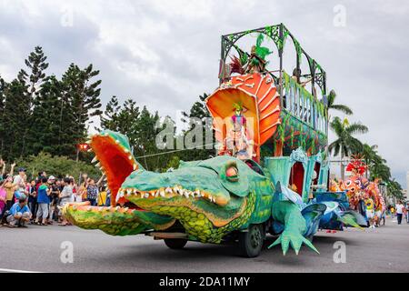 Taipei, OCT 18, 2013 - Rio Carnival Style Dream Parade at Taiwan Stock Photo