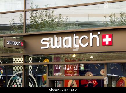 Swatch store Typical luxury watch and jewelry boutique in the