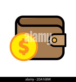 Wallet icon financial concept design vector illustration Stock Vector