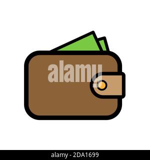 Wallet icon financial concept design vector illustration Stock Vector